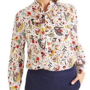 [LIKE NEW] Boden 'Whimsical Bird' Thelma Blouse